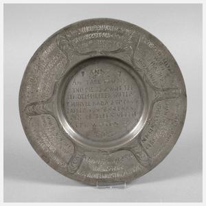 Zinnteller als Ehrengeschenk