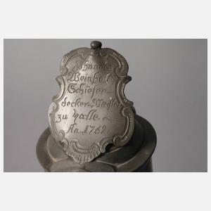 Zunftzinnstitze der Dachdecker