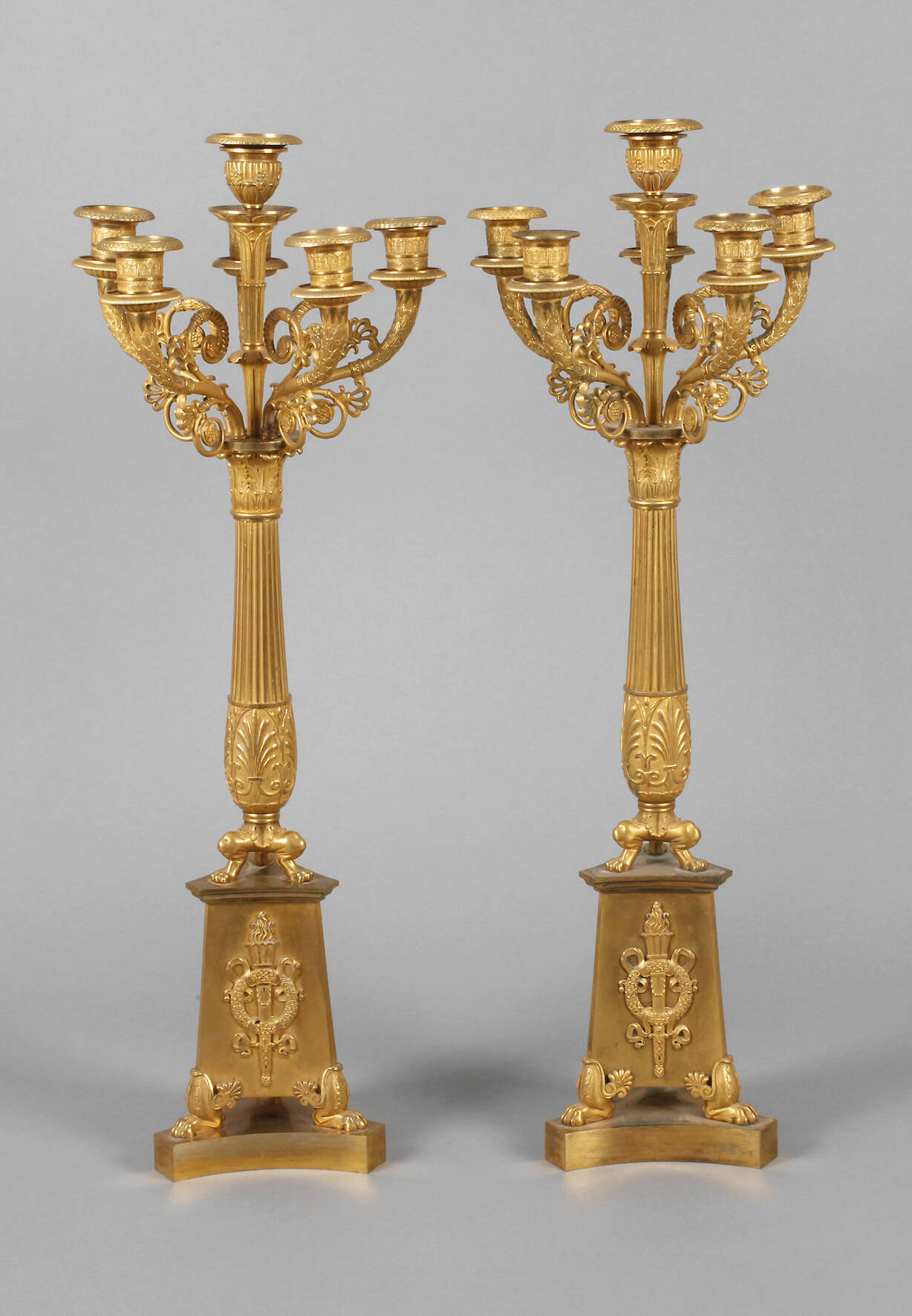 Paar qualitätsvolle Bronzegirandolen