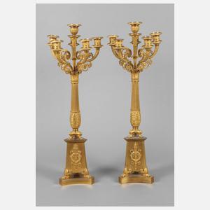 Paar qualitätsvolle Bronzegirandolen