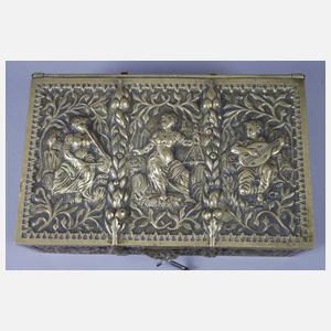 Messingschatulle mit Musikermotiven