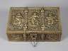 Messingschatulle mit Musikermotiven