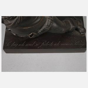 Figürliches Tintenfass als "Sir John Falstaff"