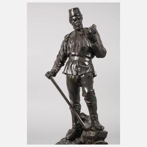 Friedrich Johann Reusch, große Bergmannsfigur