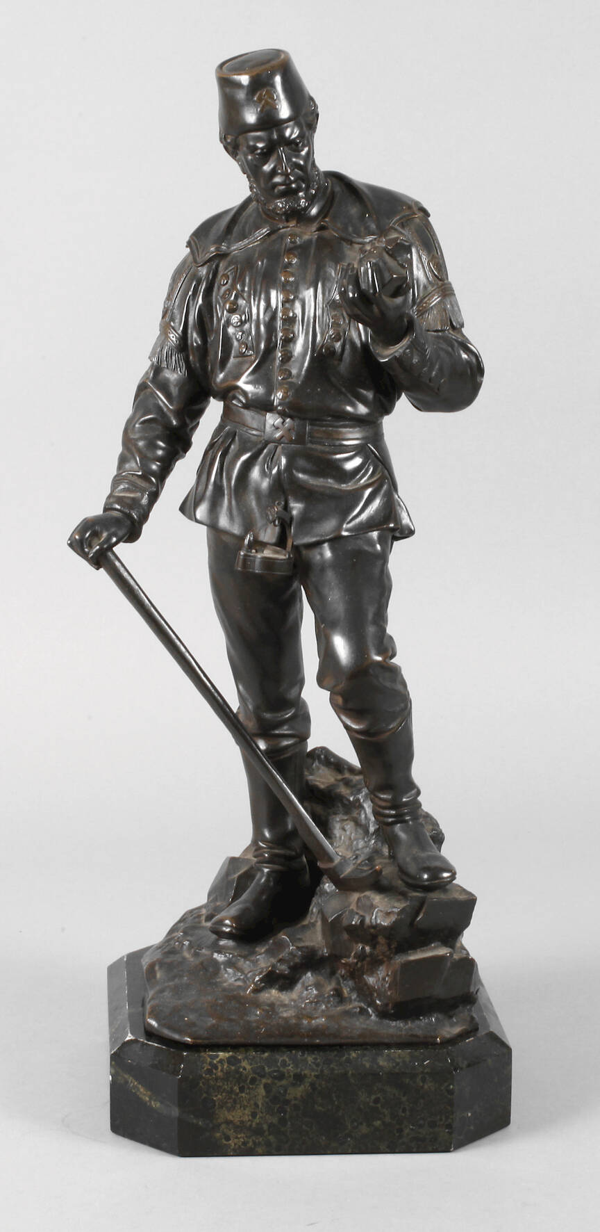 Friedrich Johann Reusch, große Bergmannsfigur