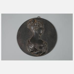 Zwei Bildnisplaketten