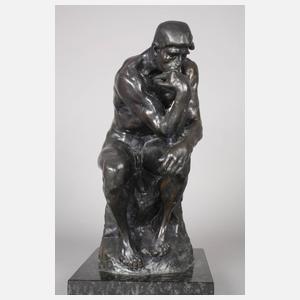Bronzefigur ”Der Denker”