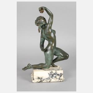 Affortunato Gory, Kniende Kugelspielerin als Akt