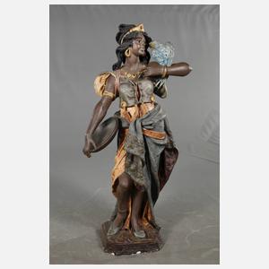 Salonfigur Orientalin mit Papagei