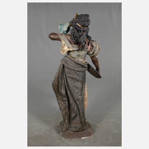 Salonfigur Orientalin mit Papagei