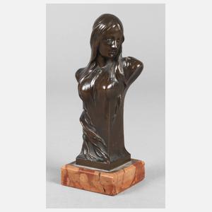 Kleine Mädchenbüste Jugendstil