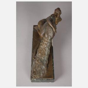 Bruno Zach, Mädchenakt mit Pfau