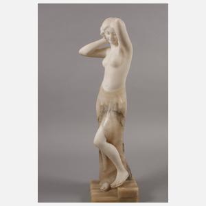 Chryselephantin stehender Mädchenhalbakt