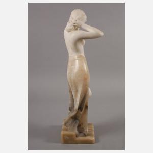 Chryselephantin stehender Mädchenhalbakt