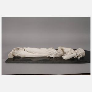 Relief eines trauernden Mädchens