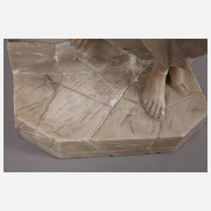 Marmorfigur zwei Freundinnen