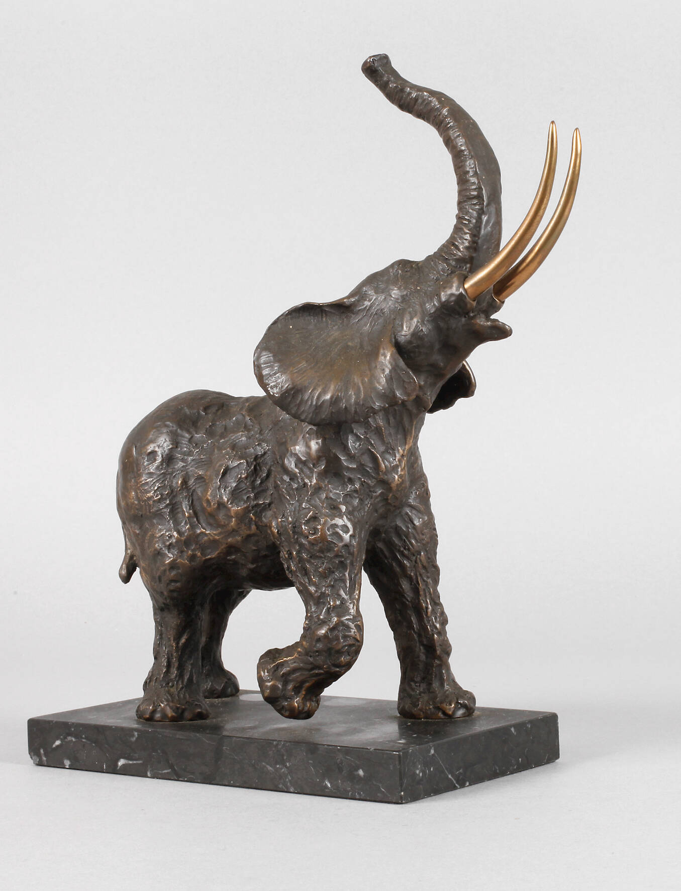 Elefant mit erhobenem Rüssel