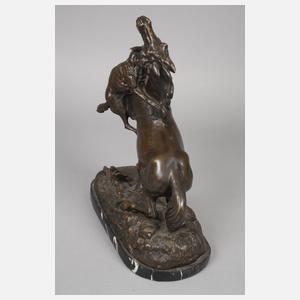 nach Pierre Jules Mêne, Pferd und Wolf