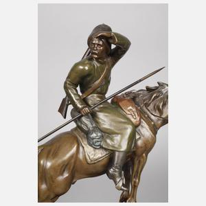Wiener Bronze, kaukasischer Kosake