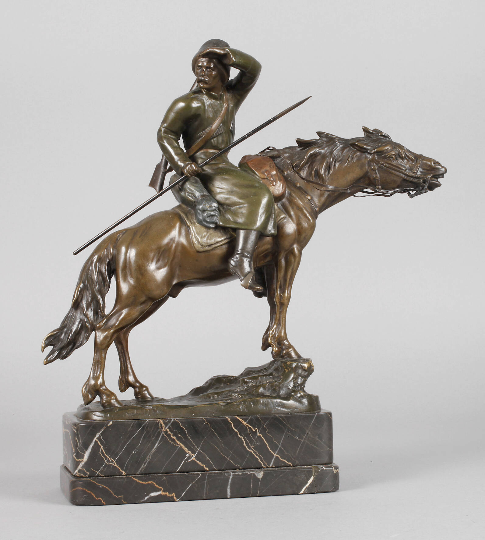 Wiener Bronze, kaukasischer Kosake