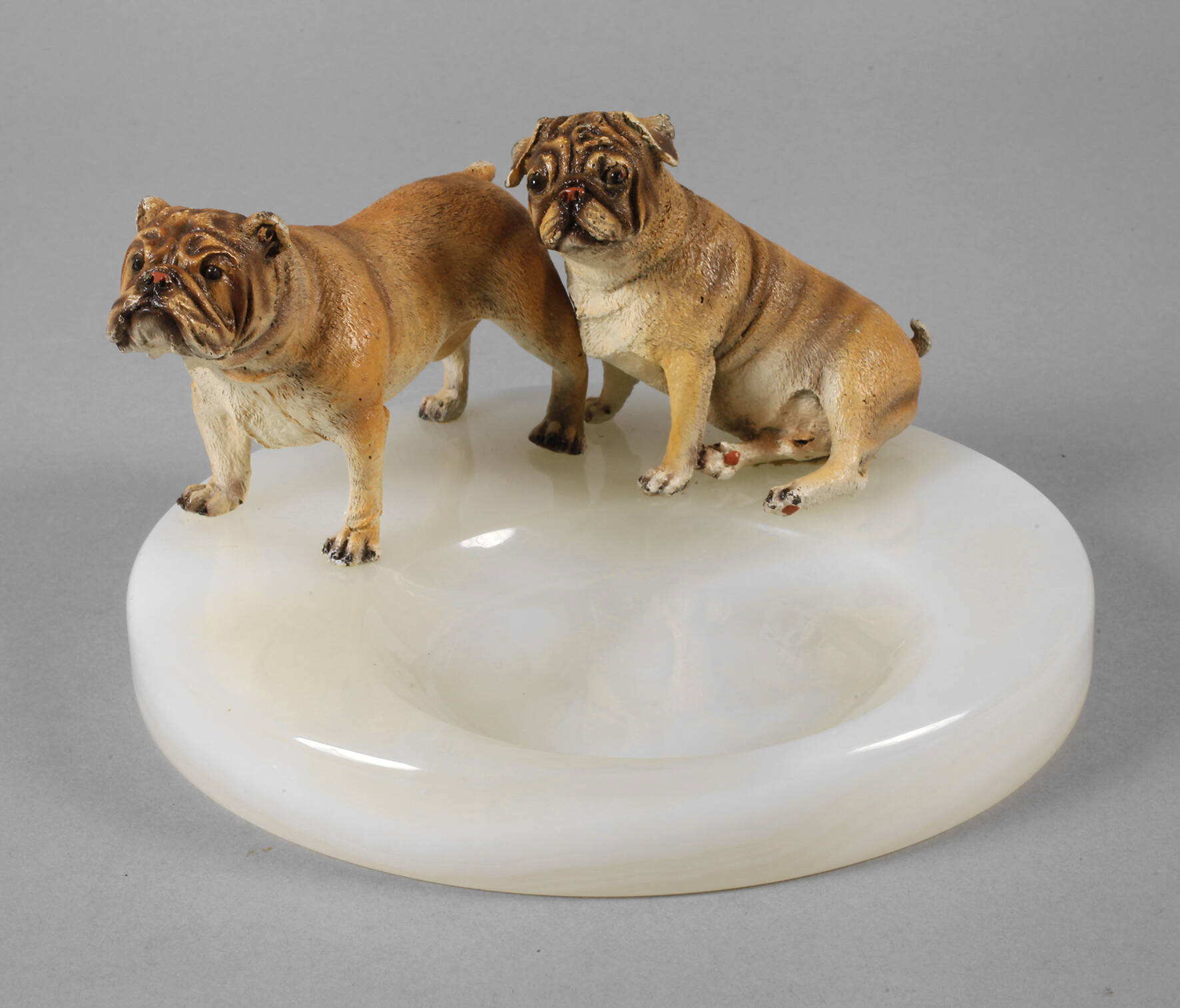 Visitenkartenschale mit Hunden