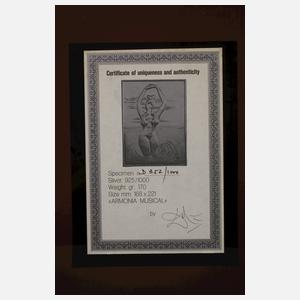 Salvador Dalí, Bildplatte Silber