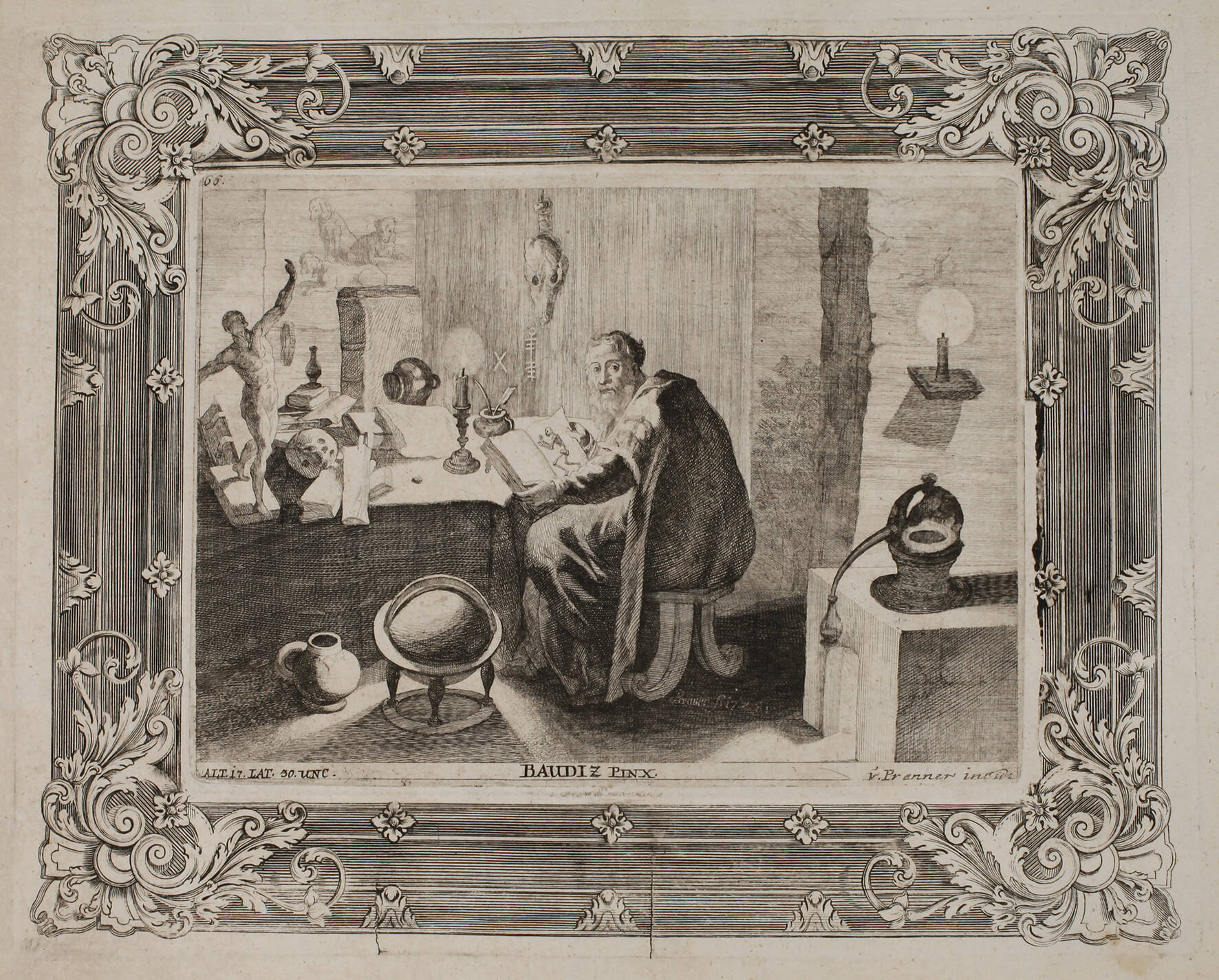 Anton Joseph von Prenner, In der Gelehrtenstube