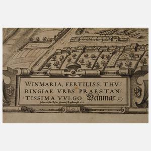 Braun & Hogenberg, Ansicht von Weimar