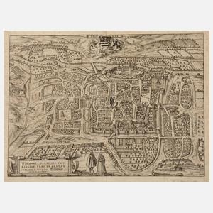 Braun & Hogenberg, Ansicht von Weimar