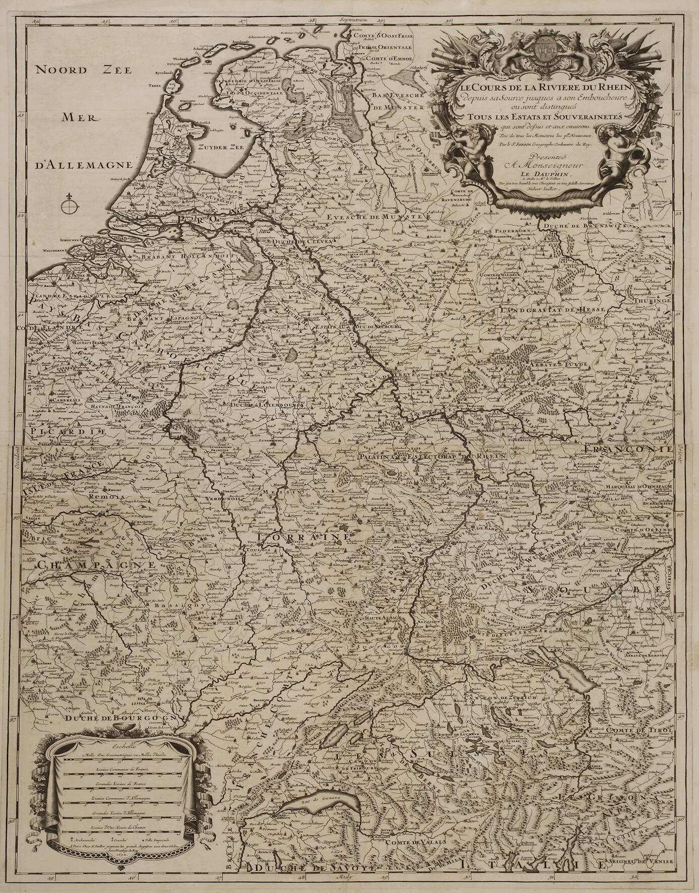 Hubert Jaillot, Rheinkarte