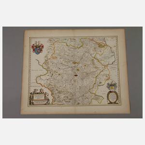Joan Willemszoon Blaeu, Karte von Thüringen