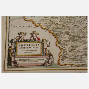 Joan Willemszoon Blaeu, Karte von Thüringen