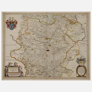 Joan Willemszoon Blaeu, Karte von Thüringen