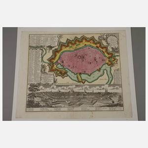 Tobias Konrad Lotter, Plan und Ansicht von Lübeck