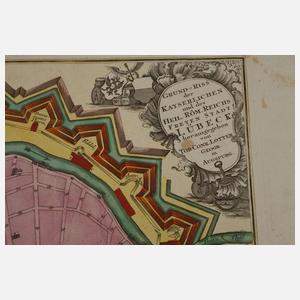 Tobias Konrad Lotter, Plan und Ansicht von Lübeck