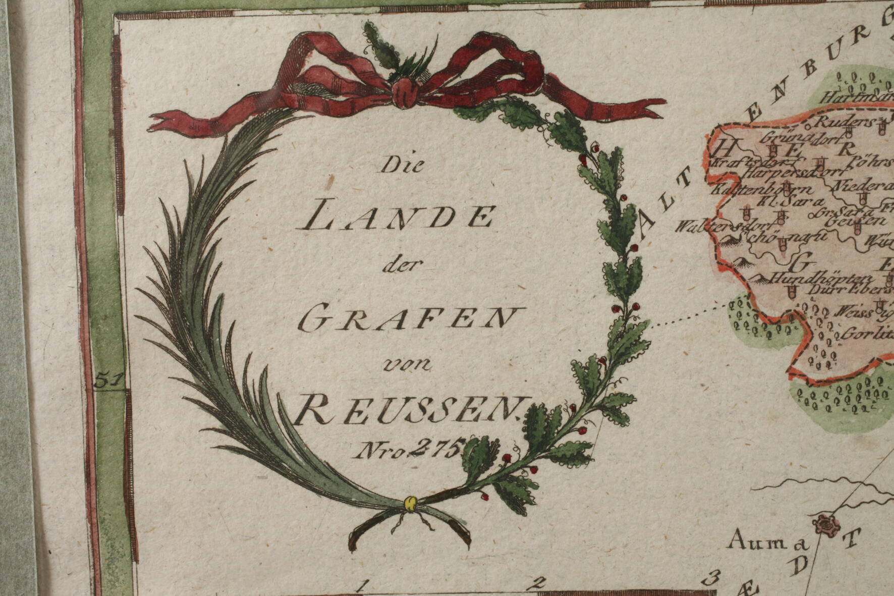 Franz von Reilly, Karte Reuß