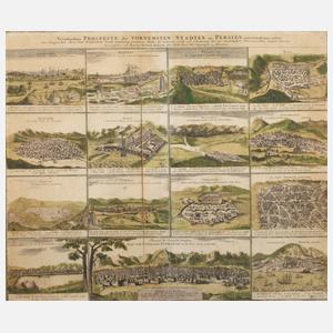 Johann Baptista Homann, Persische Stadtansichten