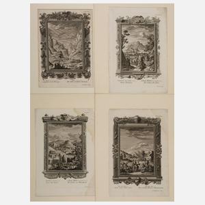 Vier barocke Bibelillustrationen