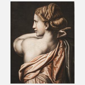 Pierre Michel Alix, attr., Damenportrait