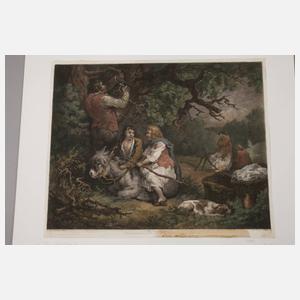 William Ward, Korkernte im Wald