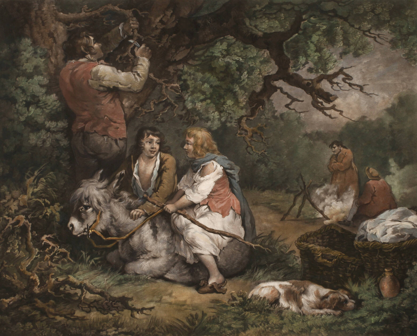 William Ward, Korkernte im Wald