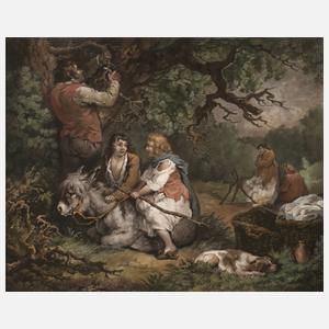 William Ward, Korkernte im Wald