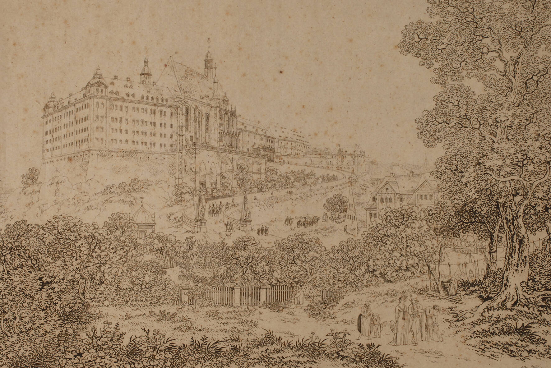 Adrian Zingg, Ansicht von Schloss Altenburg