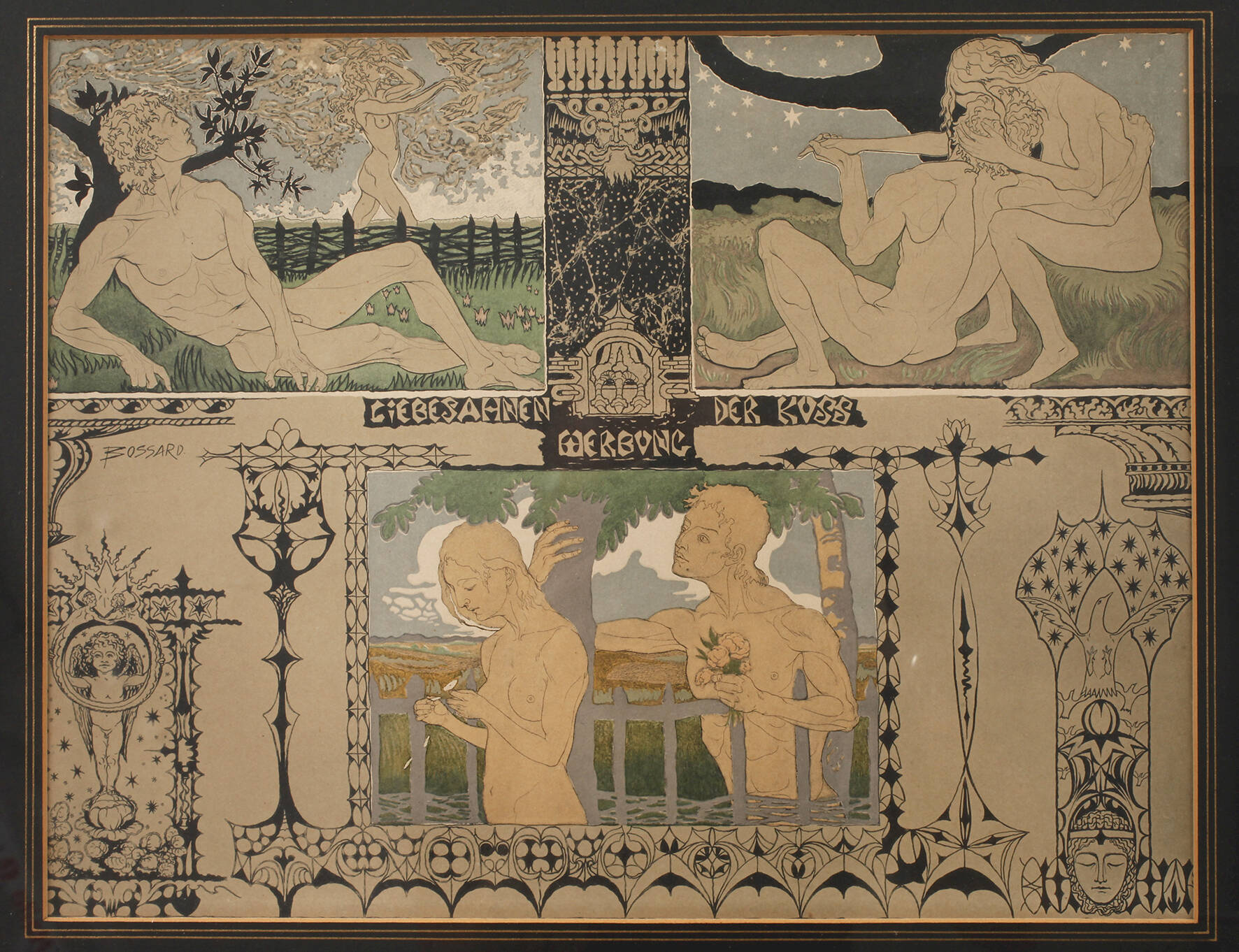 Johann Michael Bossard, Junge Liebe