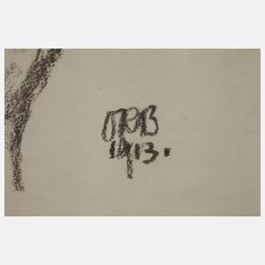 Prof. Otto Richard Bossert, Stehender Rückenakt