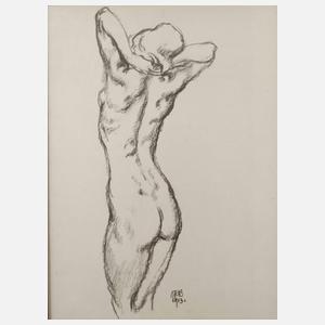 Prof. Otto Richard Bossert, Stehender Rückenakt