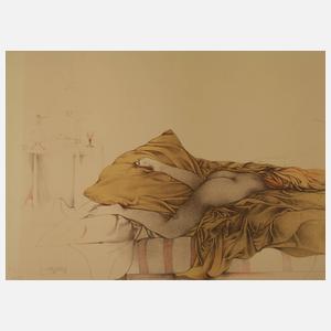 Bruno Bruni, Im Bett liegender Akt