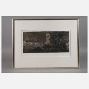 Prof. Ernst Fuchs, "Zyklopische Landschaft"