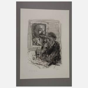 Bernhard Heisig, "Gespräch mit dem Genossen Lenin"