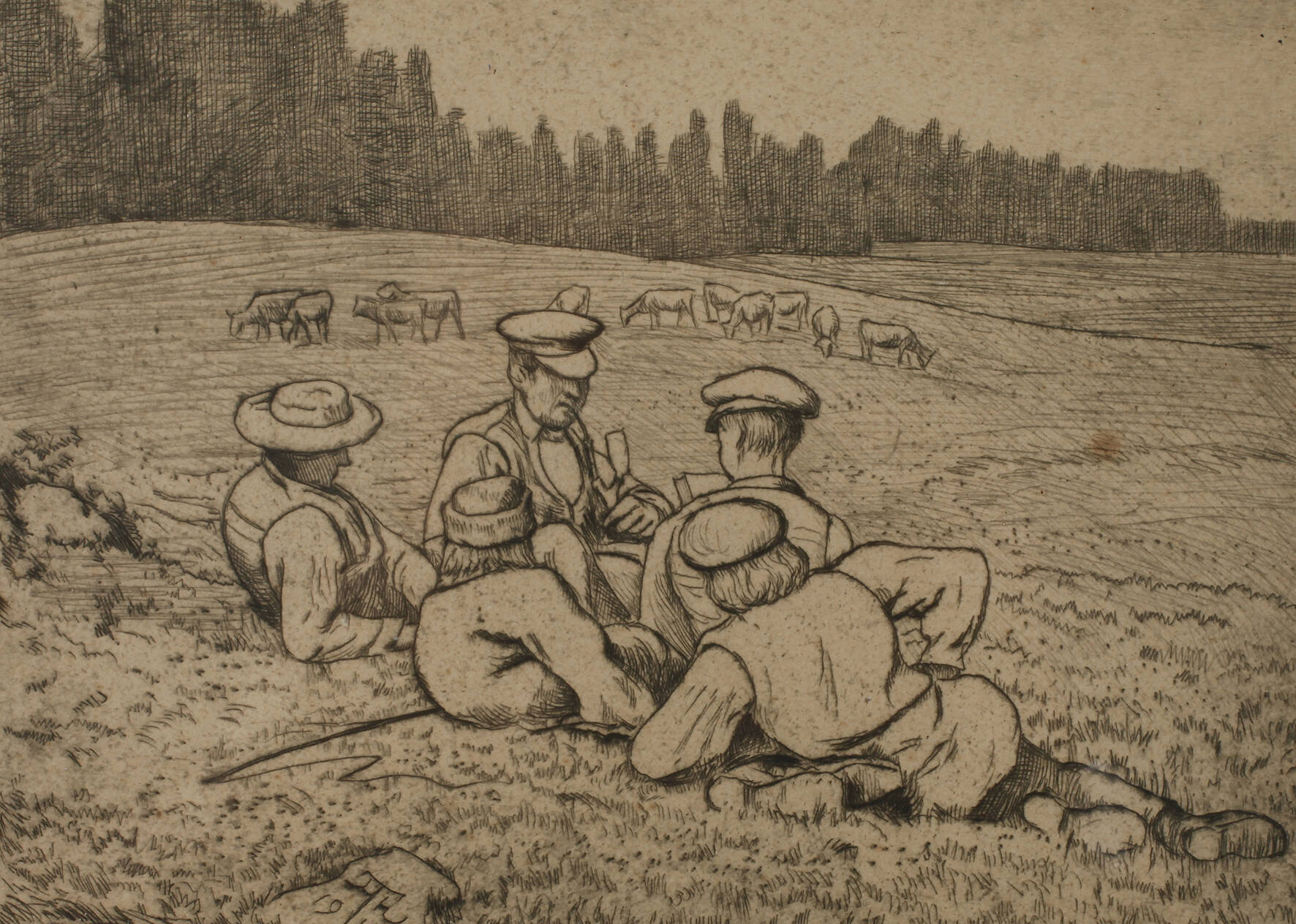 Prof. Hans Thoma, "Bernauer Hirten"